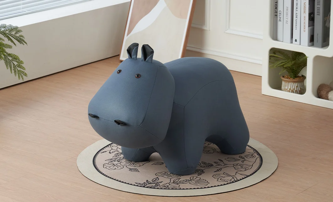 Taburet Hipopotam KJP5304, Albastru