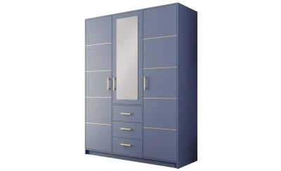 Dulap Bali 2 D3 Albastru 3 Uși Dulap Bali 2 D3 Albastru 3 Uși