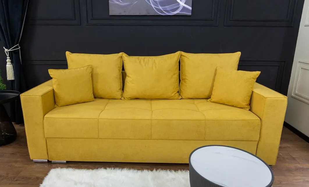 Canapea Extensibilă Claudia Bonell Max, Mustar 2