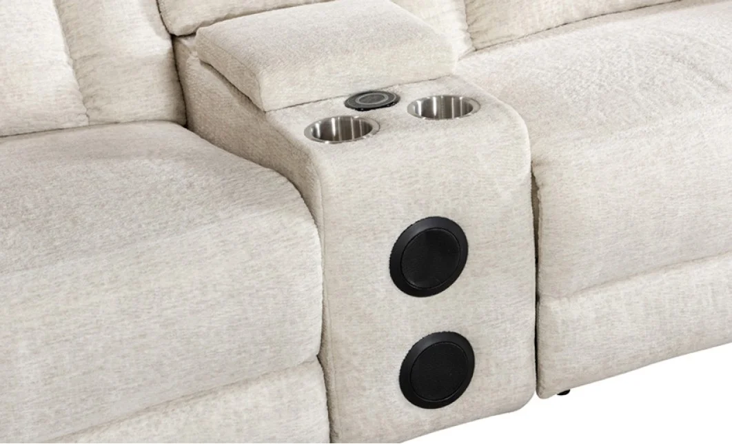 Coltar Recliner Electric Bej deschis 2