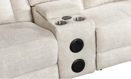 Coltar Recliner Electric Bej deschis