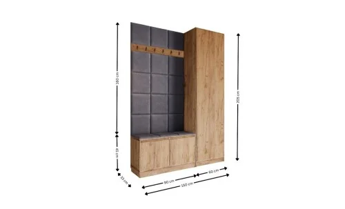 Cuier Hol Klaus I, Kraft/Gri Inchis