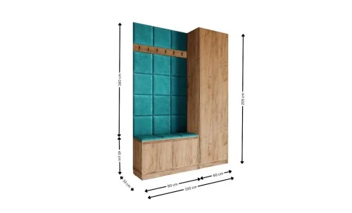 Cuier Hol Klaus I, Kraft/Turquoise