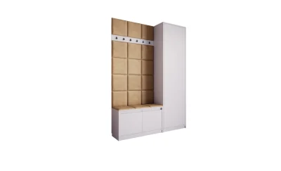 Cuier Hol Klaus I, Alb/Crem