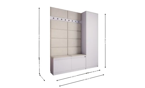 Cuier Hol Klaus III, Alb/Bej