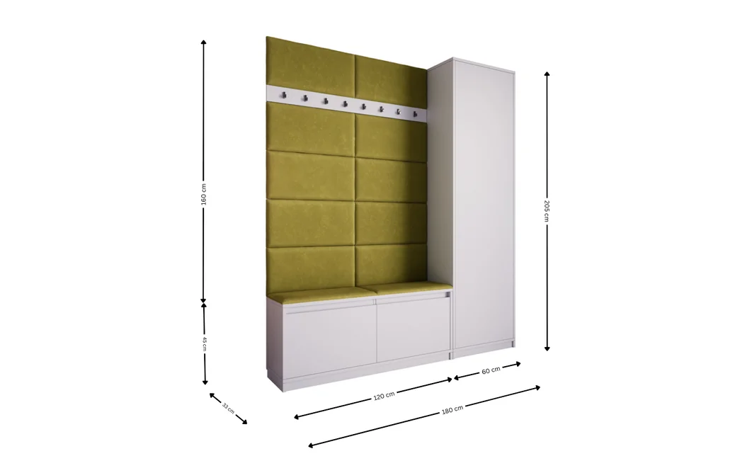 Cuier Hol Klaus III, Alb/Verde 3