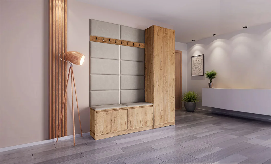 Cuier Hol Klaus III, Kraft/Gri Deschis