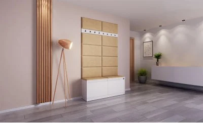 Cuier Hol Klaus IV, Alb/Crem