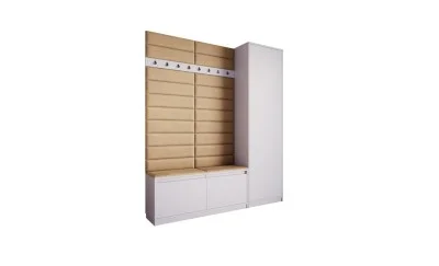 Cuier Hol Klaus V, Alb/Crem
