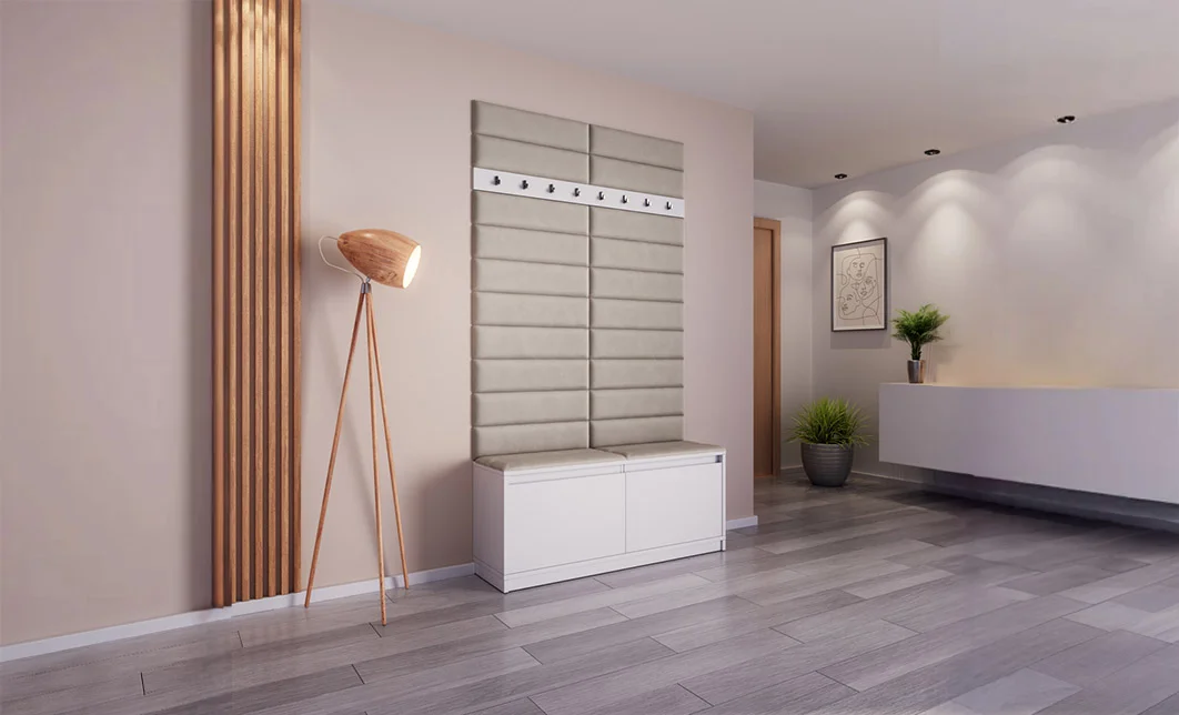 Cuier Hol Klaus VI, Alb/Gri Deschis