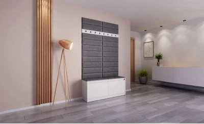 Cuier Hol Klaus VI, Alb/Gri Inchis