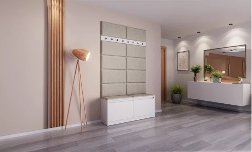 Cuier Hol Klaus IV, Alb/Gri Deschis