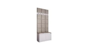 Cuier Hol Klaus II, Alb/Gri Deschis