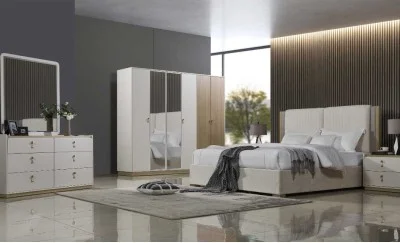 Dormitor Modern 352 Capri Gold 6 A Dulap cu 6 uși 