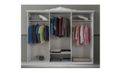 Dormitor Barocco Bianco Gold 6A 160 Dormitor Barocco Bianco Gold 6A 160