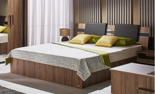 Pat Fenix Nuc cu somiera din pal, 160 x 200 