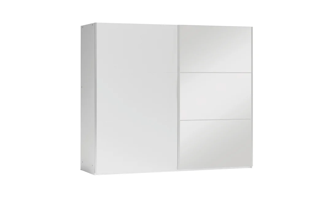 Dulap Vigo Alb 250 Uși Glisante cu Oglindă