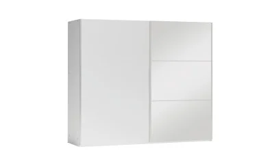 Dulap Vigo Alb 250 Uși Glisante cu Oglindă