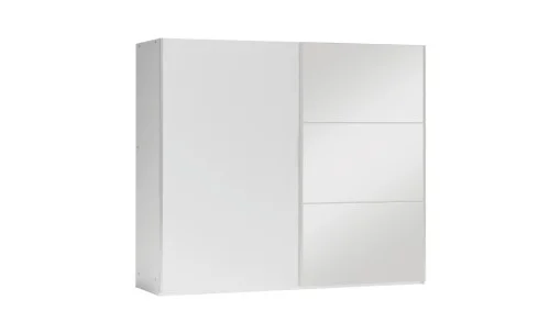 Dulap Vigo Alb 250 Uși Glisante cu Oglindă