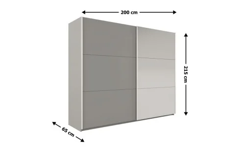 Dulap Vigo Platinum 200 Uși Glisante cu Oglindă