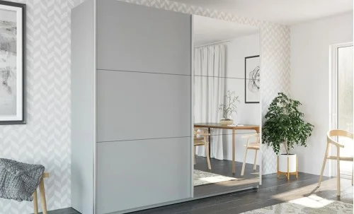 Dulap Vigo Platinum 150 Uși Glisante cu Oglindă