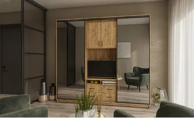 Dulap Universal Stejar, 220 x 240 x 45 cm