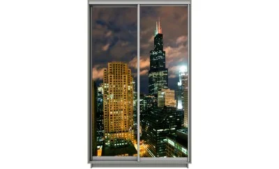 Dulap Print 2 Usi 2343, L100 x H220 x A60