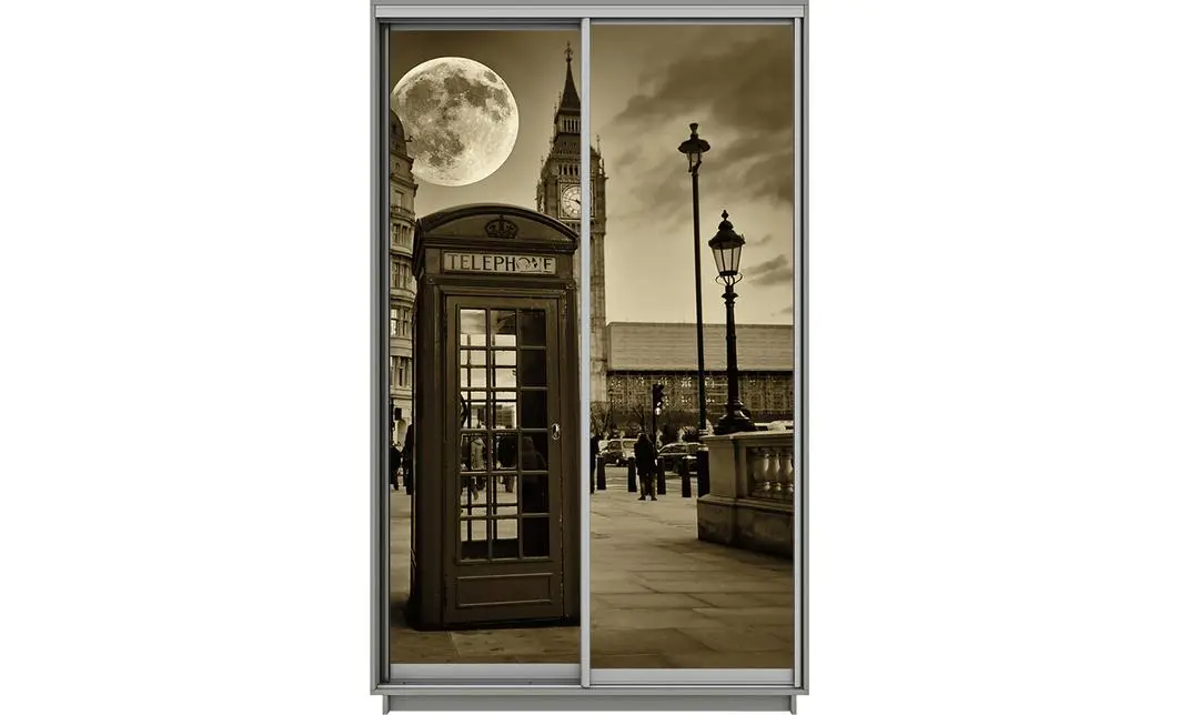 Dulap Print 2 Usi 2557, L100 x H220 x A60