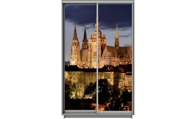 Dulap Print 2 Usi 349, L100 x H220 x A60