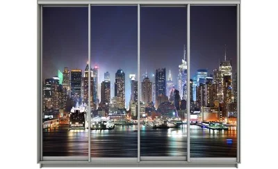 Dulap Print 4 Usi 1761, L310 x H220 x A60