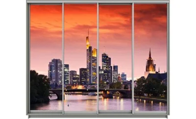 Dulap Print 4 Usi 2340, L310 x H220 x A60