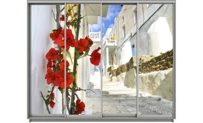 Dulap Print 4 Usi 516, L310 x H220 x A60