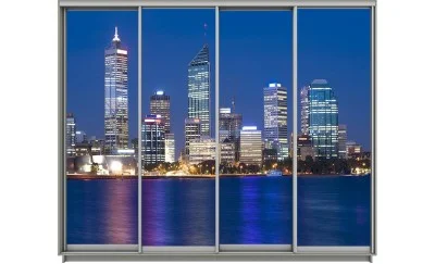 Dulap Print 4 Usi 684, L310 x H220 x A60