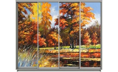 Dulap Print 4 Usi 549, L310 x H220 x A60