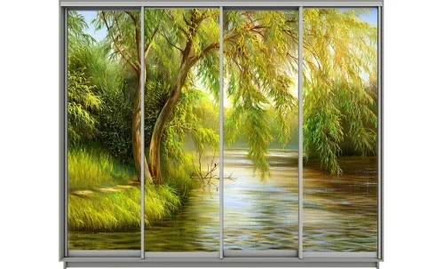 Dulap Print 4 Usi 564, L310 x H220 x A60