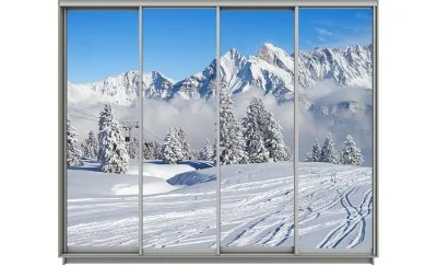 Dulap Print 4 Usi 2311, L280 x H240 x A60