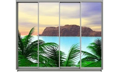 Dulap Print 4 Usi 252, L280 x H240 x A60