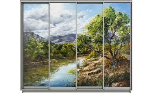 Dulap Print 4 Usi 3063, L280 x H240 x A60