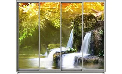 Dulap Print 4 Usi 40, L280 x H240 x A60