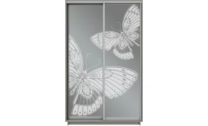 Dulapuri cu 2 uși cu oglindă sablată