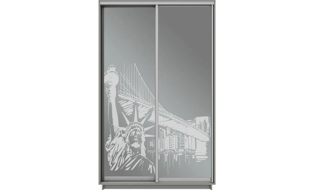 Dulap Oglinda Sablata 2 Usi CT646, L100 x H220 x A45