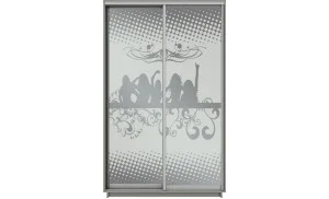 Dulap Oglinda Sablata 2 Usi CT654, L100 x H220 x A45