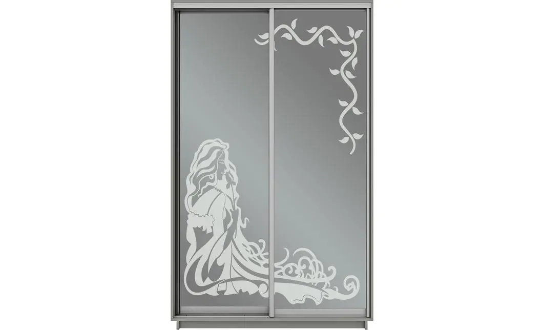 Dulap Oglinda Sablata 2 Usi CT819, L100 x H220 x A45