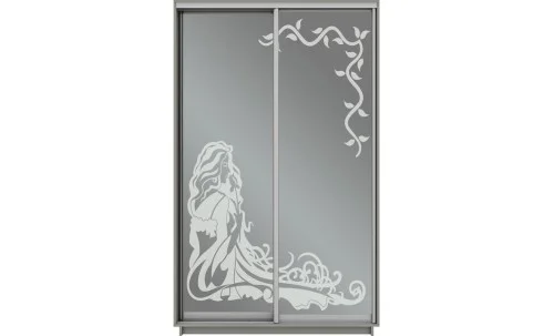 Dulap Oglinda Sablata 2 Usi CT819, L100 x H220 x A45