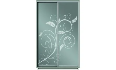 Dulap Oglinda Sablata 2 Usi CT877, L100 x H220 x A45