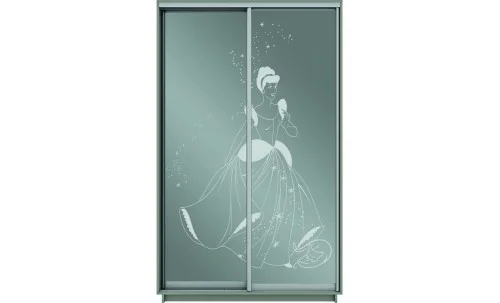 Dulap Oglinda Sablata 2 Usi CT889, L100 x H220 x A45