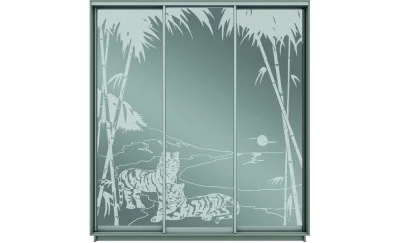 Dulap Oglinda Sablata 3 Usi CT140, L190 X H220 X A45