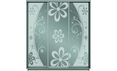 Dulap Oglinda Sablata 3 Usi CT142, L190 X H220 X A45