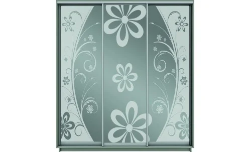 Dulap Oglinda Sablata 3 Usi CT142, L190 X H220 X A45