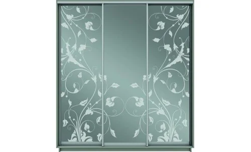 Dulap Oglinda Sablata 3 Usi CT148, L190 X H220 X A45